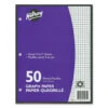 Hilroy® Quad 4 To 1" Quad Ruled Loose Leaf Graph Paper, 10.87" X 8.37", 50 Sheets 222711