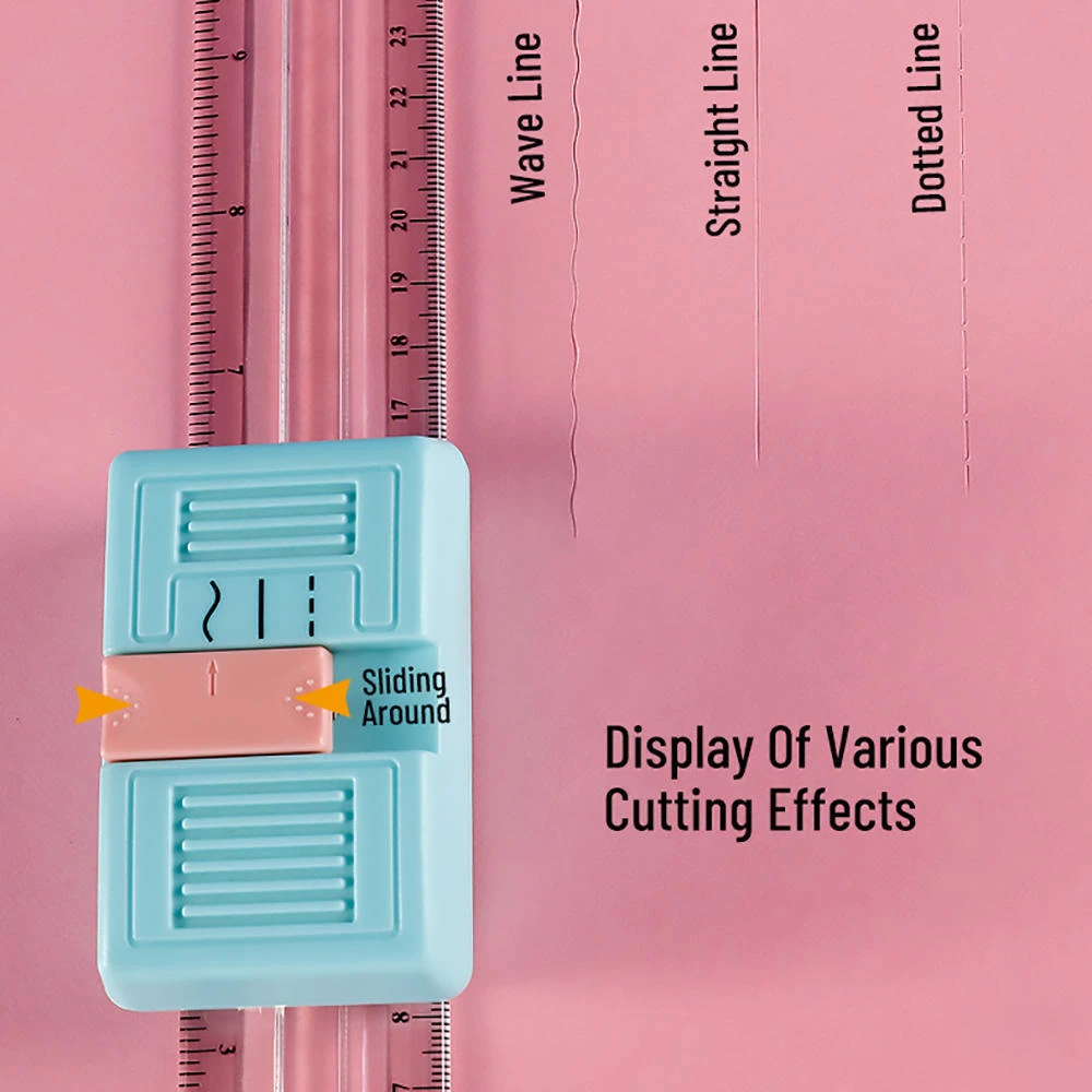 3-in-1 Multi-function Paper Trimmer, 12-Inch, Blue - Moustache® 12 3-in-1 Multi-function Paper Trimmer, 12-Inch, Blue - Moustache® - Image 12