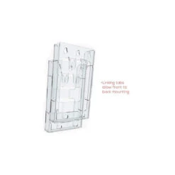 Deflecto Lit Loc® Interlocking Display System Leaflet Holder(771901), 4-3/8"W X 8"H X 1-1/4"D -Merangue International shop large 59b3a Deflecto n 330 771901 Sign Holders Display Deflecto Lit Loc Interlocking Display System Leaflet Holder 771901 4 3 8 W x 8 H x 1 1 4 D