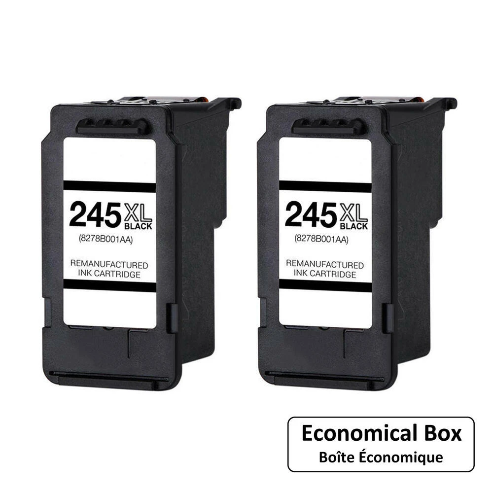 Canon PG-245XL Remanufactured Black Ink Cartridge High Yield (8278B001AA) - Economical Box - 1/Pack 2 Canon PG-245XL Remanufactured Black Ink Cartridge High Yield (8278B001AA) - Economical Box - 1/Pack - Image 2