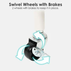 2 In 1 Garment Clothes Rack With 2-Tier Storage Basket And Side Hanging Hooks - SortWise® -Merangue International shop large 60998 SortWise SW DSTH 01 Racks stands 2 in 1 Garment Clothes Rack with 2 Tier Storage Basket and Side Hanging Hooks SortWise