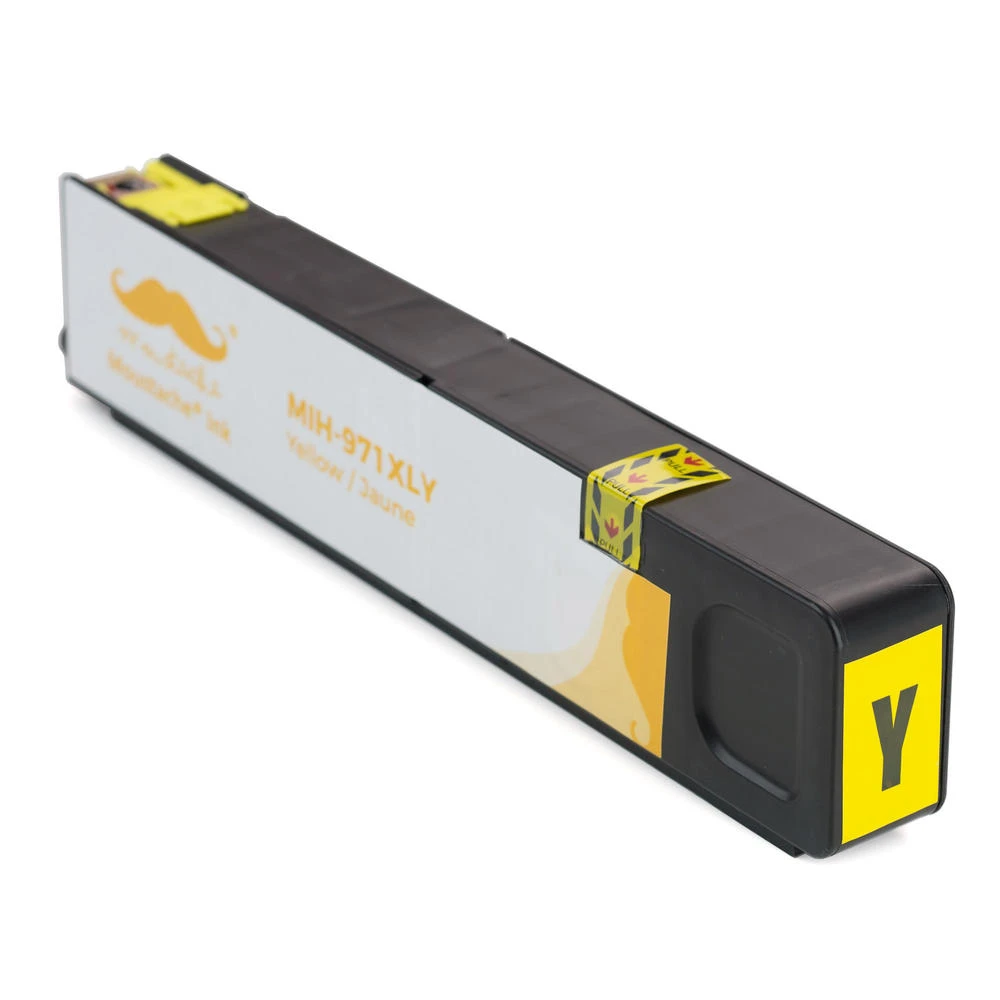 Compatible HP 971XL CN628AM Yellow Ink Cartridge High Yield - Moustache® - 1/Pack 4 Compatible HP 971XL CN628AM Yellow Ink Cartridge High Yield - Moustache® - 1/Pack - Image 4