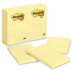 Post-it® Self-Adhesive Notepads,Canary Yellow - Ruled, 4 X 6” (1) 133835 -Merangue International shop large 650e9 Post it P 995 x Post it Self Stick Notes Flags Post it Self Adhesive Notepads Canary Yellow
