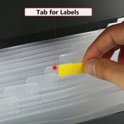 Expanding File Folder With String-Tie Closure, Letter Size, 13 Pockets, Black - Moustache® - 1/Pack -Merangue International shop large 6d1e9 Moustache MOS TY9111 Expanding Files Expanding File Folder with String Tie Closure Letter Size 13 Pockets Black Moustache