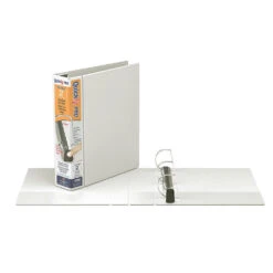 QuickFit® PRO Single Touch Pin-Lock® View Binder, White, Locking D-Ring - 1" -Merangue International shop large 72664 QuickFit 792 90010 Binders QuickFit PRO Single Touch Pin Lock View Binder White Locking D Ring