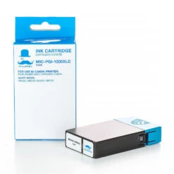 Canon PGI-1200XLC Compatible Cyan Pigment Ink Tank High Yield (9196B001) - Moustache® - 1/Pack