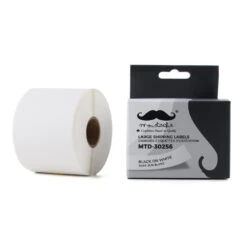 DYMO 30256 LabelWriter Large Shipping Labels, 2-5/16" X 4", Black On White, Compatible - Moustache® - 1/Pack