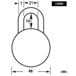 Master Lock 1500D 1-7/8in (48mm) Wide Combination Dial Padlock 251397 -Merangue International shop large 796d8 Master Lock 663 1500D Padlocks admission tickets counters Master Lock 1500D 1 7 8in 48mm Wide Combination Dial Padlock