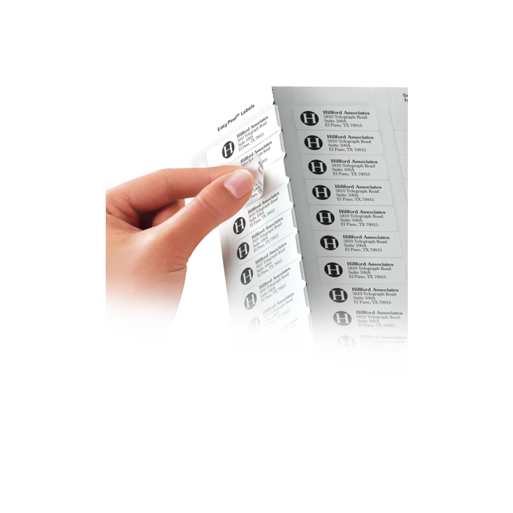 Avery® Easy Peel® Clear Address Labels - 2/3 X 1-3/4", 600 Labels/Pack 2 Avery® Easy Peel® Clear Address Labels - 2/3 X 1-3/4", 600 Labels/Pack - Image 2