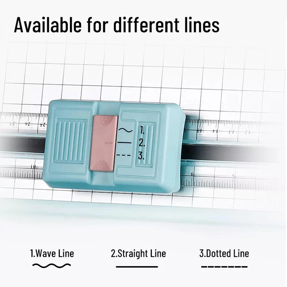 3-in-1 Multi-function Paper Trimmer, 12-Inch, Blue - Moustache® 13 3-in-1 Multi-function Paper Trimmer, 12-Inch, Blue - Moustache® - Image 13