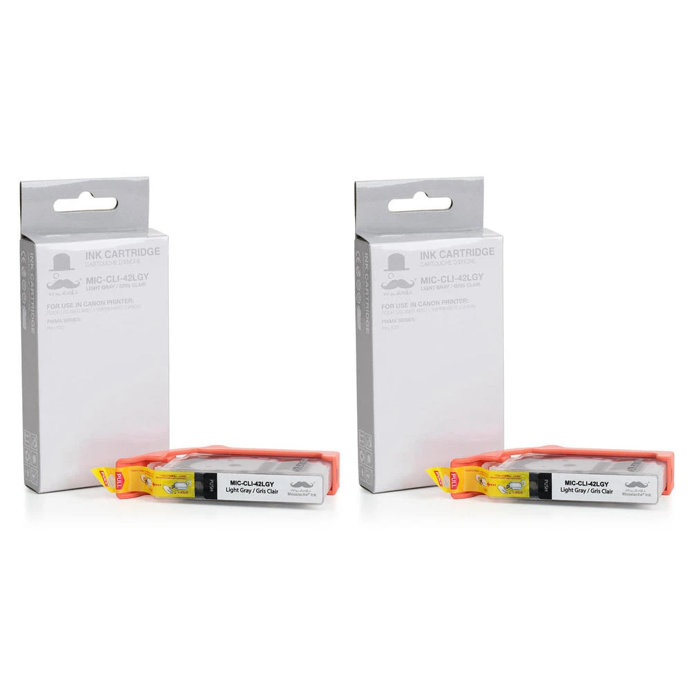 Canon CLI-42LGY Compatible Light Gray Ink Cartridge (6391B002) - Moustache® - 1/Pack 4 Canon CLI-42LGY Compatible Light Gray Ink Cartridge (6391B002) - Moustache® - 1/Pack - Image 4