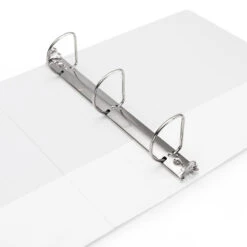 PVC 3-Hole View Binder, Letter Size, White, D-Ring - Moustache® - 1" D-Ring -Merangue International shop large 8471b Moustache MOS A238 Binders PVC 3 Hole View Binder Letter Size White D Ring Moustache