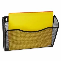 Rolodex® Mesh Collection Single-Pocket Wall File, 8-1/2" X 14" X 3-1/2", Black -Merangue International shop large 88057 Rolodex 840 21931 Wall Files Rolodex Mesh Collection Single Pocket Wall File Black