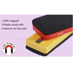 Foska® Magnetic Whiteboard Eraser, 155x70x30mm, Random Colors - 1/Pack -Merangue International shop large 882bc Foska BE1016 Board Accessories Foska Magnetic Whiteboard Eraser 155x70x30mm Random Colors 1 Pack