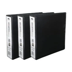 2" D-Ring Binder, Letter Size, Labor-Saving Design, Black, 1/Pack - Moustache® -Merangue International shop large 8bccf Moustache MOS 321D225PD Binders 2 D Ring Binder 3 Rings Letter Size Black Moustache