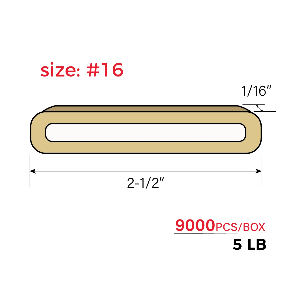 Star® Elastic Rubber Bands, #16, 1/16” X 2-1/2”, 9000 Per Bag, 2,27 Kg (5 Lb), 379560 2 Star® Elastic Rubber Bands, #16, 1/16” X 2-1/2”, 9000 Per Bag, 2,27 Kg (5 Lb), 379560 - Image 2