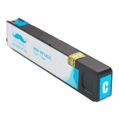 Compatible HP 971XL CN626AM Cyan Ink Cartridge High Yield - Moustache® - 1/Pack -Merangue International shop large 8d82b Moustache 971XL Cyan CN626AM OfficeJet Pro X451dn Remanufactured Compatible HP 971XL CN626AM Cyan Ink Cartridge High Yield Moustache