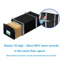Bankers Box® Staxonsteel® File Storage Box - Legal Size, 15-1/4" X 24" X 10-1/2" -Merangue International shop large 8f9eb Bankers Box 110 00511 File Storage Bankers Box Staxonsteel File Storage Box