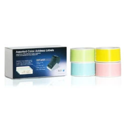 Seiko SmartLabels SLP-4AST Original Address Labels, Assorted Colors,1-1/8" X 3-1/2", 520/Pack