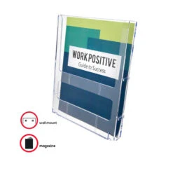 Deflecto Lit-Loc® Interlocking Display System Magazine Holder(772001), 9"W X 11-1/4"H X 1-1/4"D -Merangue International shop large 921c2 Deflecto n 330 772001 Sign Holders Display Deflecto Lit Loc Interlocking Display System Magazine Holder 772001 9 W x 11 1 4 H x 1 1 4 D