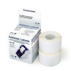 Seiko SLP-2RL Original Address Labels, White, 1-1/8'' X 3-1/2'' (28mm X 89mm)