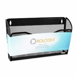 Rolodex® Mesh Collection Single-Pocket Wall File, 8-1/2" X 14" X 3-1/2", Black -Merangue International shop large 9810a Rolodex 840 21931 Wall Files Rolodex Mesh Collection Single Pocket Wall File Black