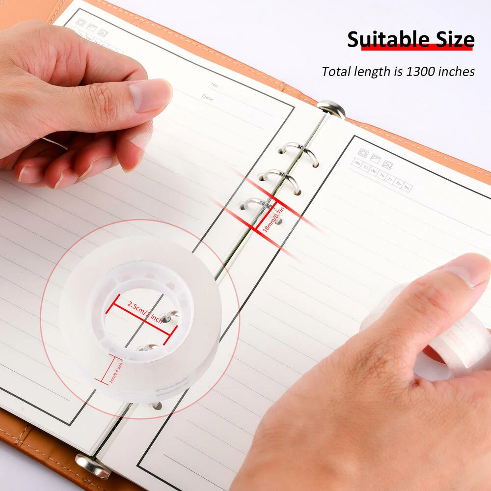 Transparent Tape, 18 Mm X 33 M, 1" Core, 8 Rolls/shrink - Foska 2 Transparent Tape, 18 Mm X 33 M, 1" Core, 8 Rolls/shrink - Foska - Image 2