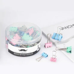 Labor-Saving Binder Clips, Mixed Size Of 3/4", 1", 1-1/4", 70pcs/Box - Moustache® - Assorted -Merangue International shop large 9b5a9 Moustache MO T210501 College Labor Saving Binder Clips Mixed Size of 3 4 1 1 1 4 70pcs Box Moustache