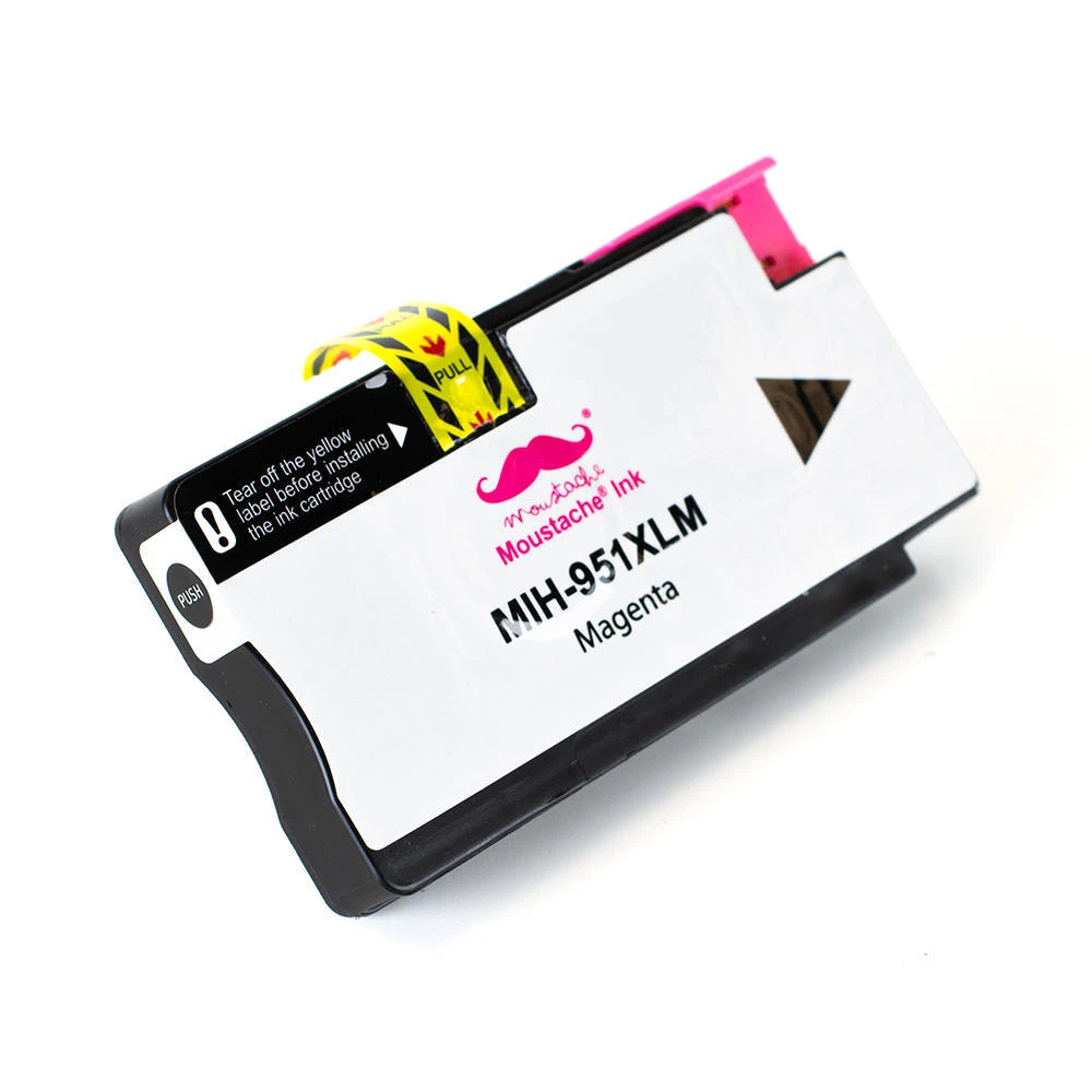 Compatible HP 951XL CN047AN Magenta Ink Cartridge High Yield - Moustache® - 1/Pack 2 Compatible HP 951XL CN047AN Magenta Ink Cartridge High Yield - Moustache® - 1/Pack - Image 2