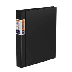 QuickFit® Heavy-Duty Binder, Black, D-Ring - 1"