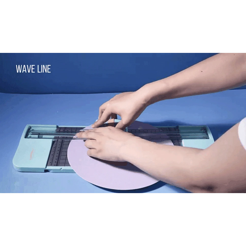 3-in-1 Multi-function Paper Trimmer, 12-Inch, Blue - Moustache® 4 3-in-1 Multi-function Paper Trimmer, 12-Inch, Blue - Moustache® - Image 4