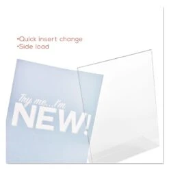 Deflecto Classic Image Slanted Sign Holder, 11"W X 8-1/2"H, Landscape (66701) -Merangue International shop large a3c8b Deflecto n 330 66701 Sign Holders Display Deflecto Classic Image Slanted Sign Holder