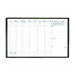 Quo Vadis® President Weekly Diary (2024), 8-1/4 X 10-3/4" - French, Black, 454322