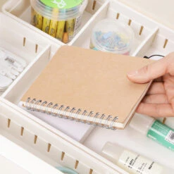 Plastic 3-Compartment Drawer Organizer, White, 1/Pack - Moustache® - 30*12*5cm -Merangue International shop large a3fcf Moustache MOS A 2191A Drawer Organizers Plastic 3 Compartment Drawer Organizer White Moustache