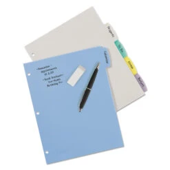 Avery® Big Tab™ Write And Erase Durable Plastic Dividers 1 Set - 5 Tabs -Merangue International shop large a72a4 Avery n 099 16171 Dividers Avery Big Tab Write and Erase Durable Plastic Dividers 1 Set