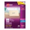 Avery® Clear Address Labels With Easy Peel®, 1 X 2-5/8" - 300/Pack