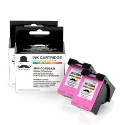 Remanufactured HP 901 CC656AN Color Ink Cartridge - Moustache® - 1/Pack -Merangue International shop large b09a9 Moustache 901 CC656AN OfficeJet J4540 Remanufactured HP 901 CC656AN Color Ink Cartridge Moustache