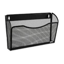 Rolodex® Mesh Collection Single-Pocket Wall File, 8-1/2" X 14" X 3-1/2", Black