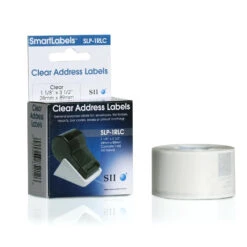 Seiko SmartLabels SLP-1RLC Original Clear Address Labels, 1-1/8″ X 3-1/2″, 130/Pack