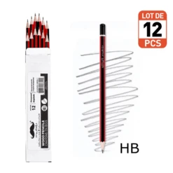 HB Wood Pencils, 12 Pcs/Box - Moustache® - 1 Box