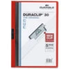 DURABLE Duraclip® Report Cover, 1 Cover Per Pack - 30-Sheet Capacity, Red