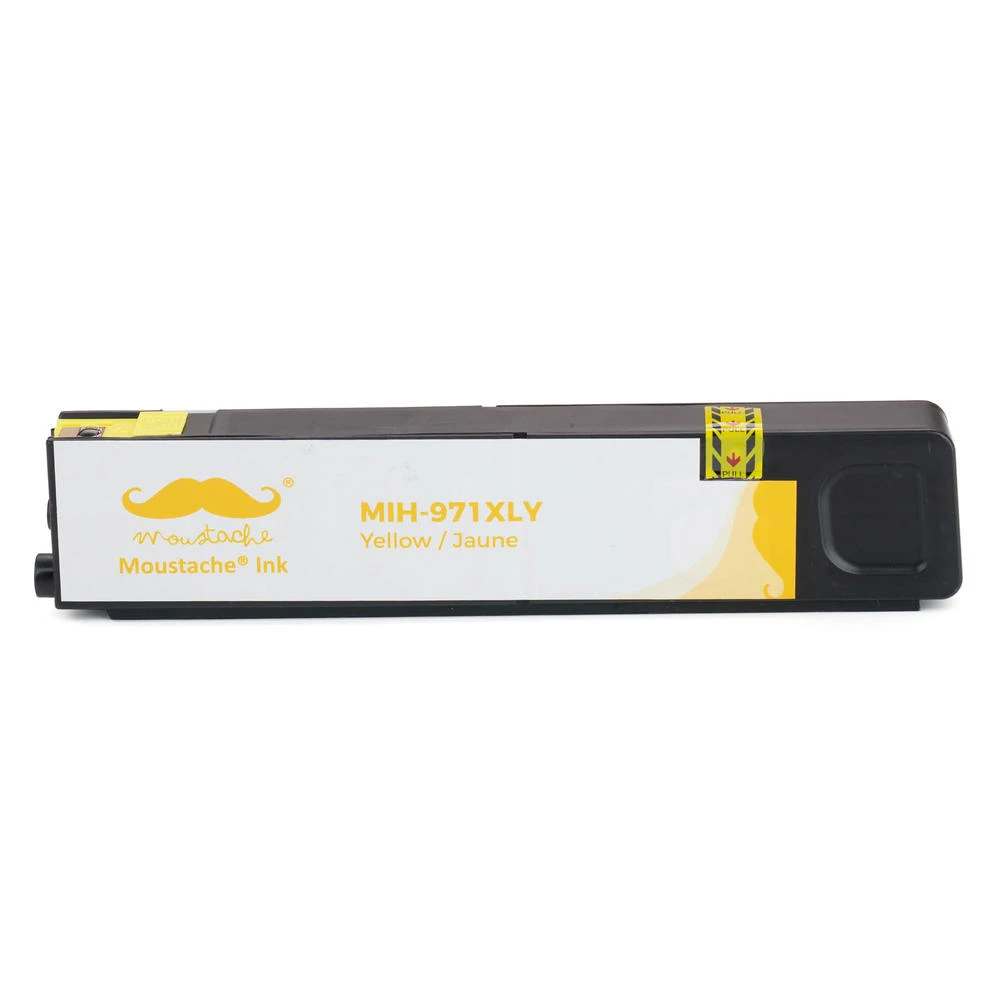 Compatible HP 971XL CN628AM Yellow Ink Cartridge High Yield - Moustache® - 1/Pack 2 Compatible HP 971XL CN628AM Yellow Ink Cartridge High Yield - Moustache® - 1/Pack - Image 2