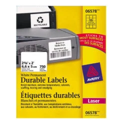 Avery® Durable ID Labels With TrueBlock™ Technology, 1-3/4 X 1-1/4", 1600/Pack (06576) 20 Avery® Durable ID Labels With TrueBlock™ Technology, 1-3/4 X 1-1/4", 1600/Pack (06576) -Merangue International shop large b9b4b Avery Avery n 099 0657 Colour Coding ID Labels Avery Durable ID Labels with TrueBlock Technology