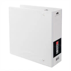 PVC 3-Hole View Binder, Letter Size, White, D-Ring - Moustache® - 1" D-Ring -Merangue International shop large bacb4 Moustache MOS A238 Binders PVC 3 Hole View Binder Letter Size White D Ring Moustache