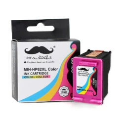 Remanufactured HP 62XL C2P07AN Tri-color Ink Cartridge High Yield - Moustache® - 1/Pack
