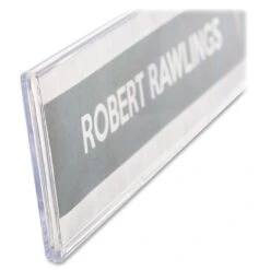 Deflecto Cubicle Nameplate Sign Holders (587501), 8-1/2"W X 2"H -Merangue International shop large bbee0 Deflecto n 330 587501 Sign Holders Display Deflecto Cubicle Nameplate Sign Holders 587501 8 1 2 W x 2 H