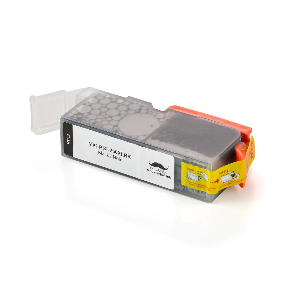 Canon PGI-250XL Compatible Black Ink Cartridge High Yield - Moustache® - 1/Pack 2 Canon PGI-250XL Compatible Black Ink Cartridge High Yield - Moustache® - 1/Pack - Image 2