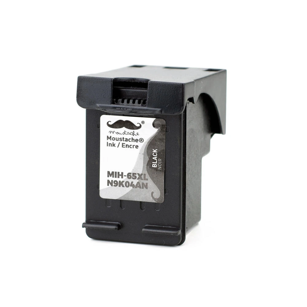 Remanufactured HP 65XL N9K04AN Black Ink Cartridge High Yield - Moustache® - 1/Pack 2 Remanufactured HP 65XL N9K04AN Black Ink Cartridge High Yield - Moustache® - 1/Pack - Image 2