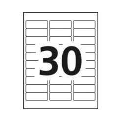 Avery® Clear Address Labels With Easy Peel®, 1 X 2-5/8" - 300/Pack -Merangue International shop large c29bb Avery 099 7668 Mailing Shipping Labels Avery Clear Address Labels with Easy Peel