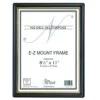 NuDell EZ Mount Plastic Frame, Fit 8-1/2" X 11" Documents, Portrait Or Landscape